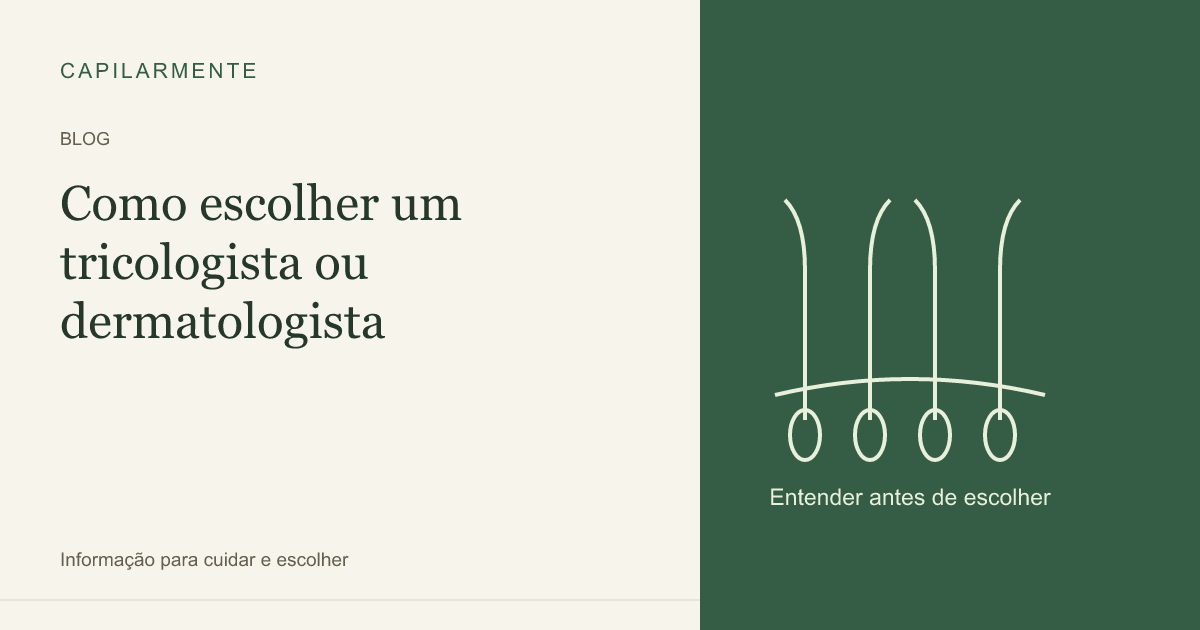 Guia ilustrado: Como Escolher um Tricologista: Guia Completo para a Consulta