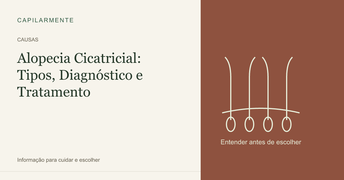 Guia ilustrado: Alopecia Cicatricial: Tipos, Diagnóstico e Tratamento