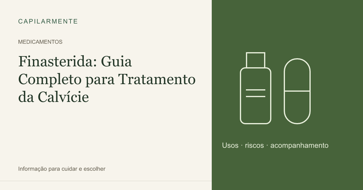 Guia ilustrado: Finasterida: Guia Completo para Tratamento da Calvície