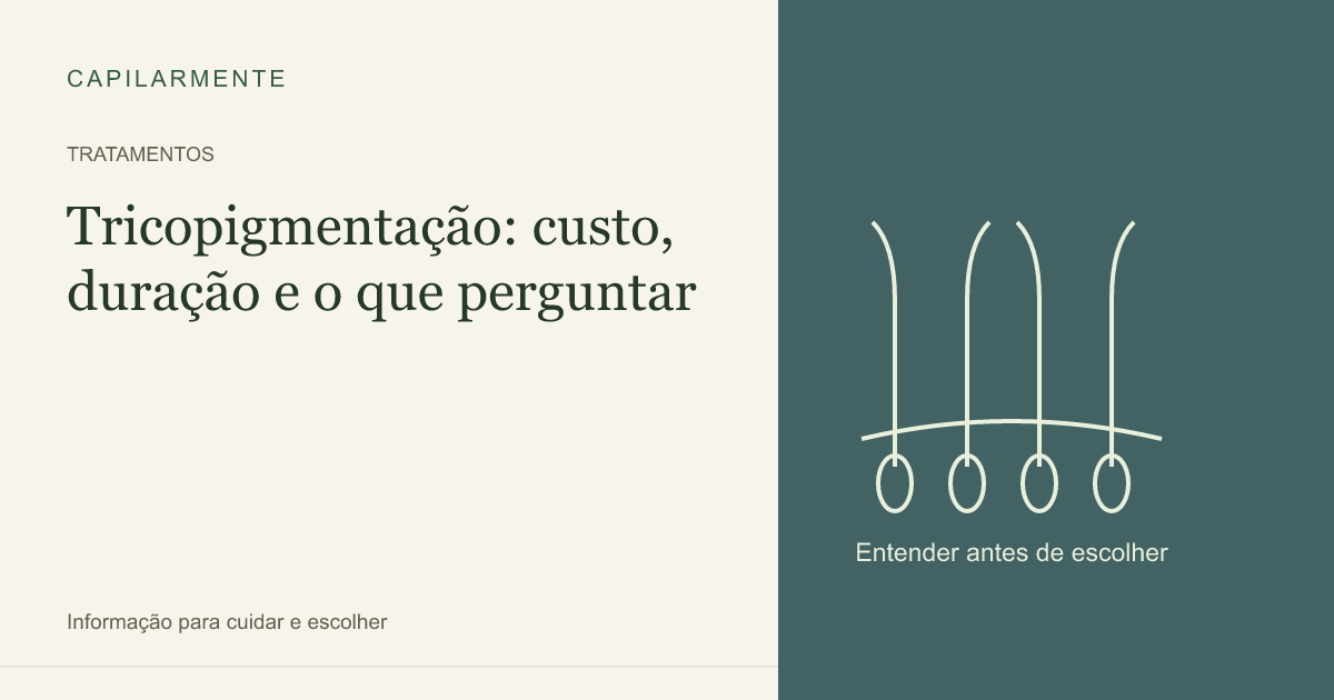 Guia ilustrado: Tricopigmentação: custo, duração e o que perguntar